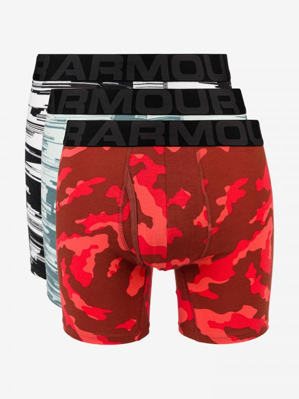 Boxerky 3 ks Under Armour Červená