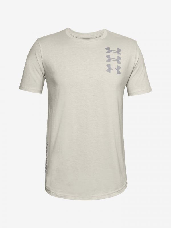 Triple Stack Logo Triko Under Armour Bílá