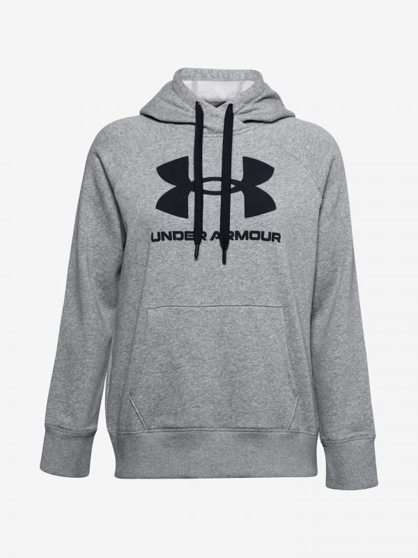 Rival Fleece Logo Mikina Under Armour Šedá