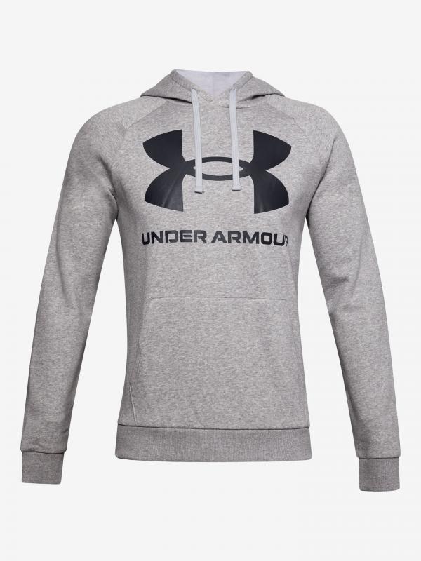 Rival Fleece Big Logo Mikina Under Armour Šedá