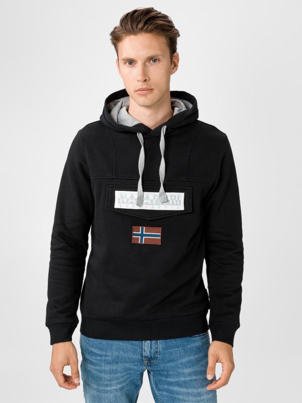 Burgee Win Mikina Napapijri Černá