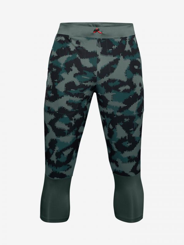 Run Anywhere Printed 3/4 kalhoty Under Armour Zelená