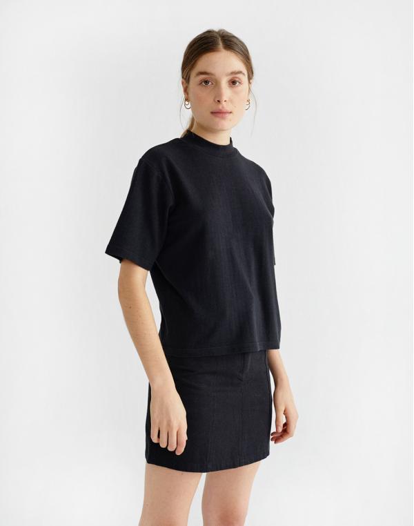 Tričko Thinking MU Black Hemp Aidin T-shirt Black