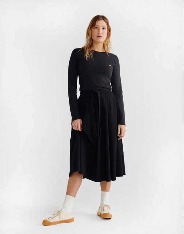 Thinking MU Black Tauret Skirt Black XS