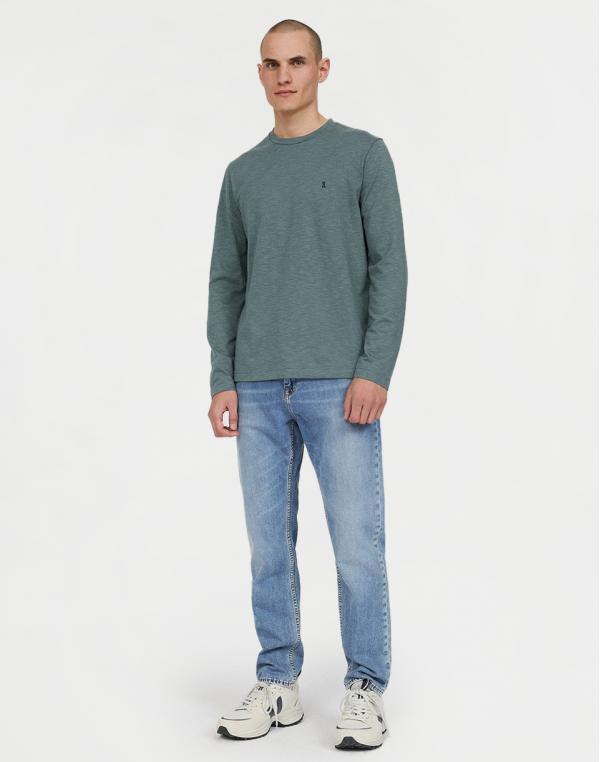 Armedangels Maark Structure atlantic green-sea green S