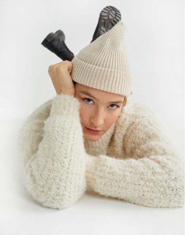 Thinking MU White Trash Cotys Sweater Snow White XS