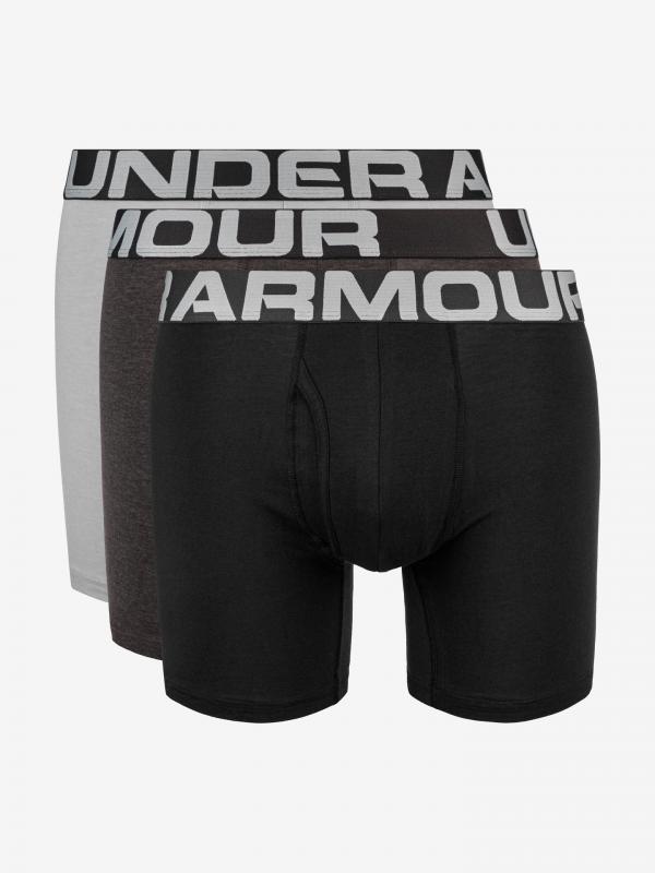 Charged Cotton® 6" Boxerky 3 ks Under Armour Černá