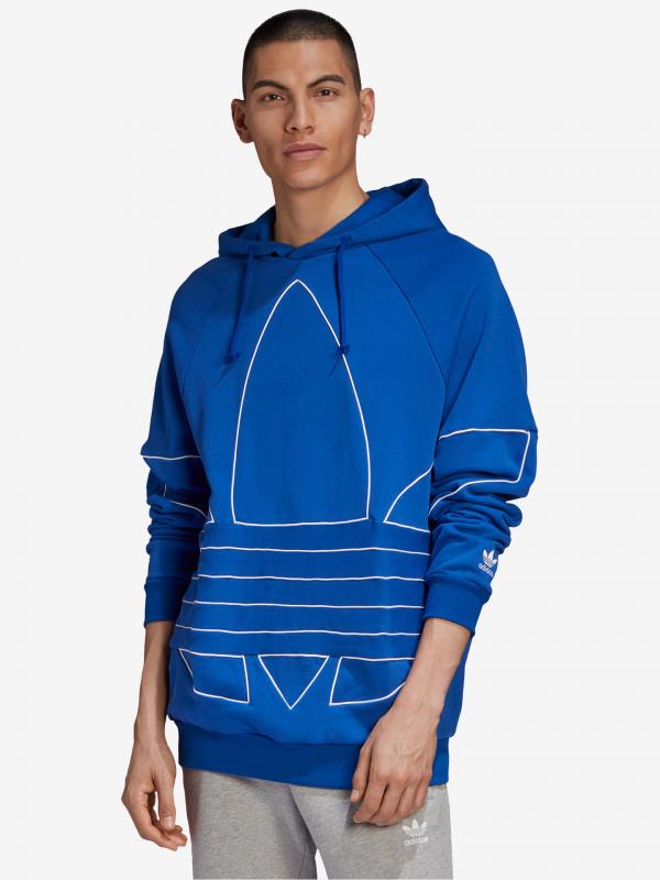 Big Trefoil Outline Mikina adidas Originals Modrá