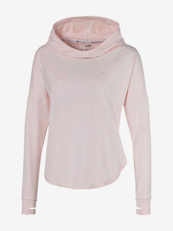 Mikina Puma Studio Lace Hoodie Růžová