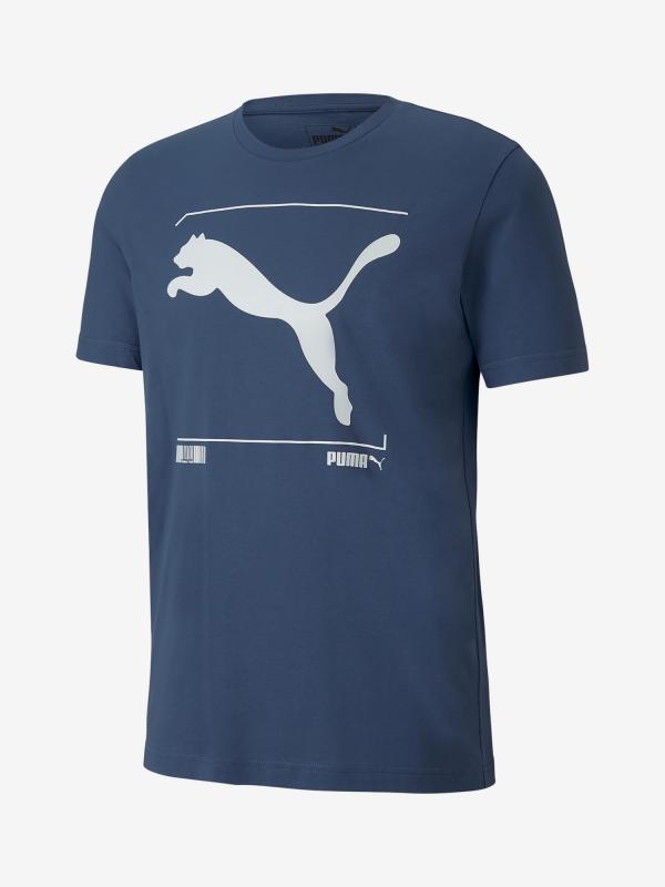 Tričko Puma Nu-Tility Graphic Tee Modrá