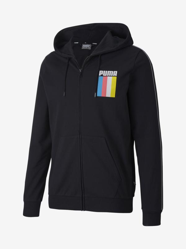 Mikina Puma Celebration Fz Hoodie Černá