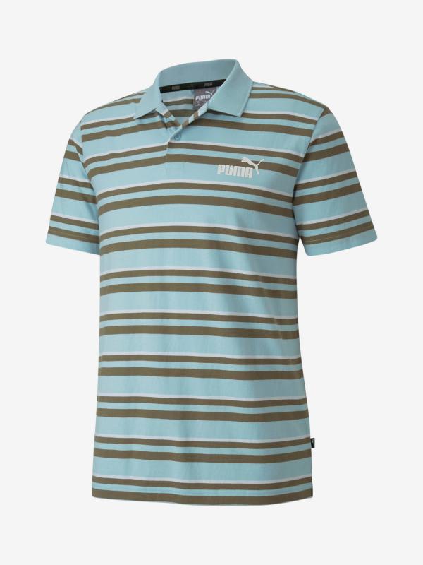 Tričko Puma Essentials+ Stripe J.Polo Modrá