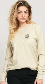 Stüssy S Triangle LS Tee světle olivové
