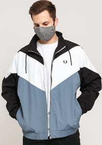 FRED PERRY Chevron Jacket modrá / černá / bílá
