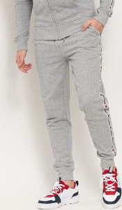 Tommy Hilfiger Track Pant HWK melange šedé / bílé