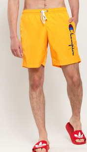 Champion Script Logo Board Shorts oranžové
