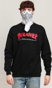Thrasher Godzilla Crewneck černá