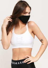 Under Armour Armour Mid Sportstyle Graphic Bra bílá