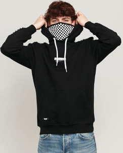 Mass DNM Castling Hoody černá / bílá