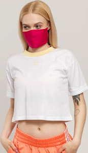 adidas Originals Crop Top bílé / světle žluté