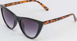 Jeepers Peepers Black Tort Cat Eye Sunglasses černé
