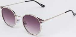 Jeepers Peepers Round Metal Sunglasses stříbrné