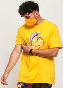 Pink Dolphin Chrome Waves Tee žluté