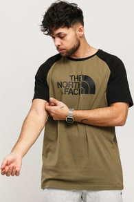 The North Face M SS Raglan Easy Tee olivové / černé