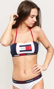 Tommy Hilfiger Bandeau - RP navy / bílé / červené