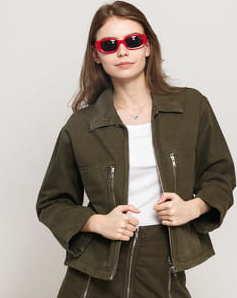 WOOD WOOD Lidia Jacket olivová