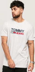 TOMMY JEANS M Corp Logo Tee melange světle šedé