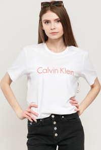 Calvin Klein SS Crew Neck bílé / oranžové