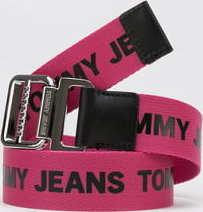 TOMMY JEANS W Webbing Belt 3.5 růžový / černý 90