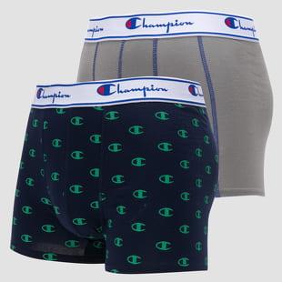 Champion Boxery Mix 2Pack navy / zelené / šedé