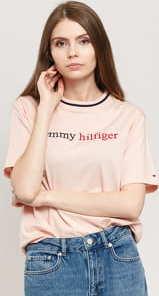 Tommy Hilfiger CN Tee SS Logo světle růžové
