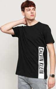 Calvin Klein Relaxed Crew Tee černé / bílé