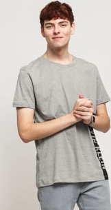 Calvin Klein Relaxed Crew Tee melange šedé
