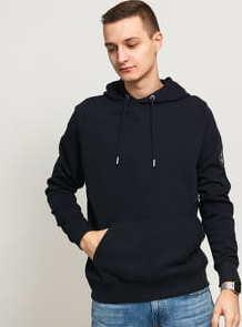 CALVIN KLEIN JEANS M Monogram Sleeve Hoodie navy