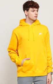 Nike M NSW Club Hoodie PO BB světle oranžová