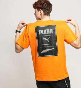 Puma Recheck Pack Graphic Tee oranžové