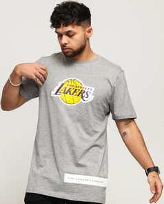 New Era NBA Block Wordmark LA Lakers melange šedé