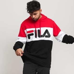 Fila Men Night Blocked Hoody černá / červená / bílá