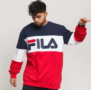 Fila Men Straight Blocked Crew červená / navy / bílá