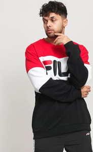 Fila Men Straight Blocked Crew černá / bílá / červená