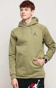 Jordan M J Jumpman Fleece PO olivová