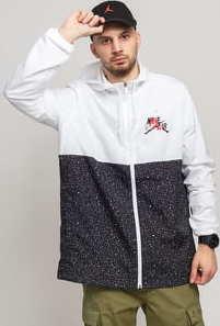 Jordan M J Jumpman Classics Windwear Jacket bílá / černá