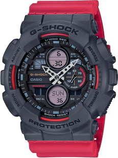 Casio G-Shock GA 140-4AER černé / červené