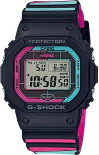 Casio G-Shock GW B5600GZ-1ER "Gorillaz" černé / růžové / tyrkysové