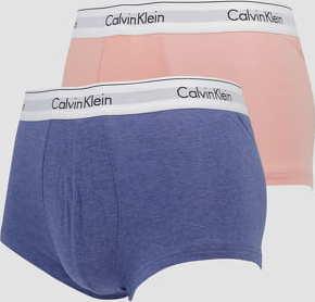 Calvin Klein 2Pack Low Rise Trunk světle růžové / melange modré
