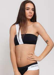 Calvin Klein Bandeau - RP černé / bílé